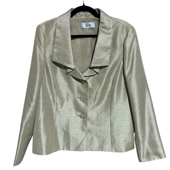 Le Suit 2 Piece 16 Blazer Jacket Skirt Suit Plus Size - Picture 2 of 8